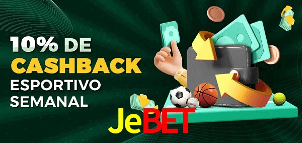 10% de bônus de cashback na Jebet